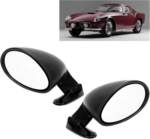 Black Side Door Mirror, Universal Blind Spot Mirror - Panoramic View for Car Accessory in Saudi Arabia