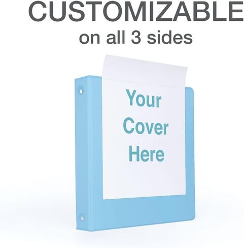Cardinal 3 Ring Binders, Binders for School and Office, Durable 1.5 Inch, Round Rings, Holds 350 Sheets, ClearVue Presentation View, Non-Stick, Assorted Bright Colors, 4 Pack (79553) in Saudi Arabia