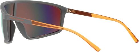 Armani Exchange Man Sunglasses Matte White Frame, Grey Mirror Silver Lenses, 0MM in Saudi Arabia
