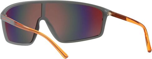 Armani Exchange Man Sunglasses Matte White Frame, Grey Mirror Silver Lenses, 0MM in Saudi Arabia