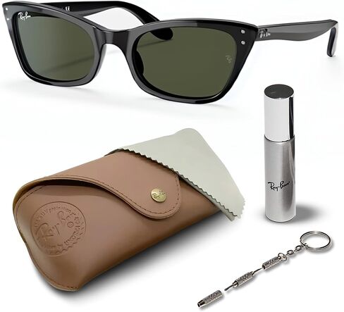 Ray-Ban RB2299 Lady Burbank Cat Eye Leypses Sunglasses مع حزمة مجموعة النظارات الرسمية in Saudi Arabia