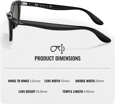 Ray-Ban RB2299 Lady Burbank Cat Eye Leypses Sunglasses مع حزمة مجموعة النظارات الرسمية in Saudi Arabia
