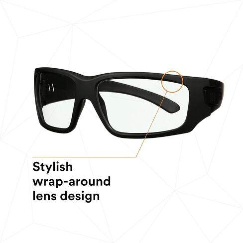 3M Maxim Elite 1000 Series, MXE1029SGAF-BLK, Black Frame Anti-Scratch Coating, Blue-Violet Mirror AS Lens in Saudi Arabia