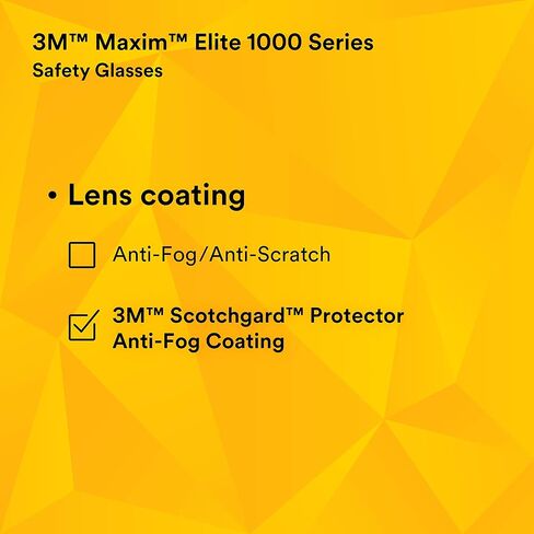 3M Maxim Elite 1000 Series, MXE1029SGAF-BLK, Black Frame Anti-Scratch Coating, Blue-Violet Mirror AS Lens in Saudi Arabia