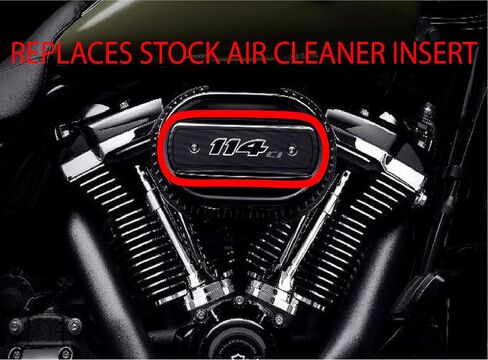 Kustom Cycle Parts We The People Air Cover Cover Insert. يحل محل الأسهم Harley Davidson M8 / 114 Insert. (العلم الأمريكي الأسود والرمادي) in Kuwait