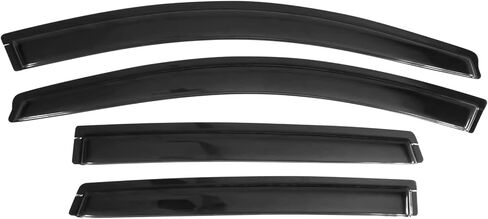 Window Visor Compatible with 2007-2011 Honda CRV CR-V, Acrylic Smoke Tinted & Semi-Transparent Sun Rain Shade Guard Wind Vent Air Deflector by IKON MOTORSPORTS, 2008 2009 2010 in Saudi Arabia
