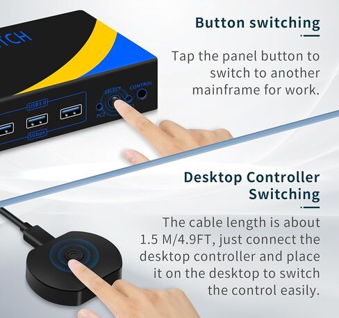 DP hdmi kvm Switch 2 Monitors 2 Computers Display Port,Dual Monitor kvm Switch，kvm Switch displayport with DP and HDMI kvm switches,8K@60HZ,USB3.0 with 1 USB C,KVM Switch 2 Monitors,Win/mac/Linx etc. in Saudi Arabia