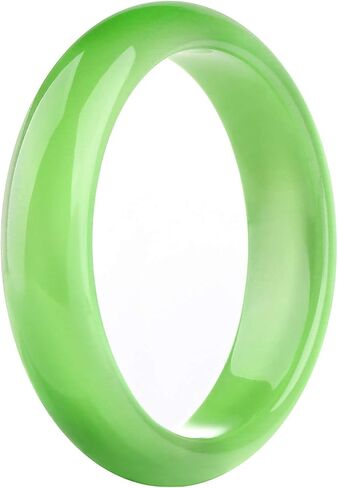 Jade Bangle Bracelet for Women, Good Luck Gifts with Jewelry Box, OPA in Saudi Arabia