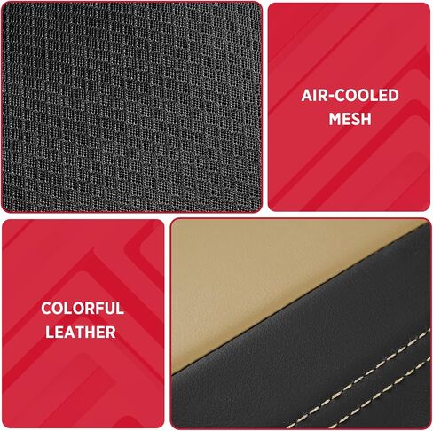 أغطية مقعد سيارة من Rubbermaid Leather Leather ، وغطاء مقعد أمامي شبكي ، وغطاء متماسك ، وتوافق مع وسادة هوائية ، وحامي مقعد السيارات لمعظم السيارات ، وسيارات الدفع الرباعي ، والشاحنات ، والشاحنات الشاحنة ، in Saudi Arabia