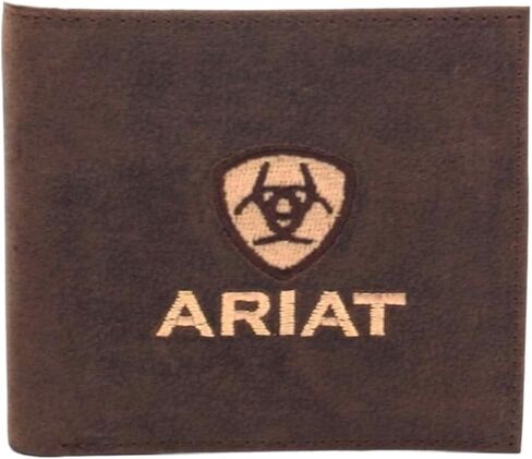 ARIAT Men's Genuine Crazy Horse Leather Bifold Wallet in Saudi Arabia