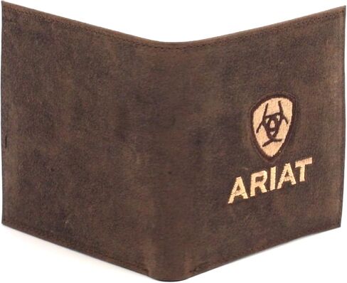 ARIAT Men's Genuine Crazy Horse Leather Bifold Wallet in Saudi Arabia