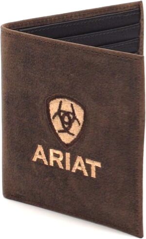 ARIAT Men's Genuine Crazy Horse Leather Bifold Wallet in Saudi Arabia