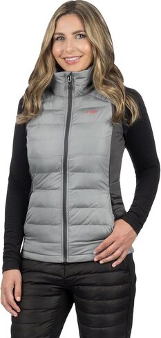 FXR Women's Phoenix Quilted Vest 2025 (Grey/Char - X-Small) in Saudi Arabia