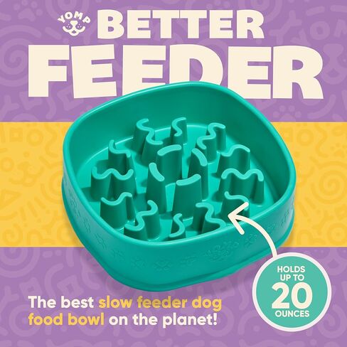 Yomp BetterBowl Silicone Dog Bowl - Non Slip Dog Bowl - Pet-Safe, Non-Toxic, Textured, Weighted Dog Bowl - Spill Proof Dog Water Bowl - Puppy Dog Bowl in Saudi Arabia