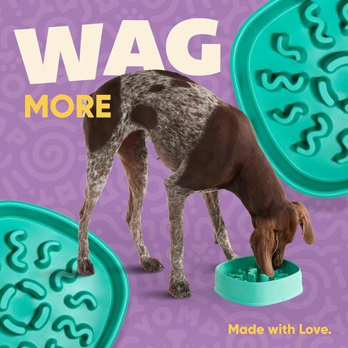 Yomp BetterBowl Silicone Dog Bowl - Non Slip Dog Bowl - Pet-Safe, Non-Toxic, Textured, Weighted Dog Bowl - Spill Proof Dog Water Bowl - Puppy Dog Bowl in Saudi Arabia