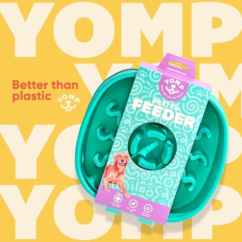 Yomp BetterBowl Silicone Dog Bowl - Non Slip Dog Bowl - Pet-Safe, Non-Toxic, Textured, Weighted Dog Bowl - Spill Proof Dog Water Bowl - Puppy Dog Bowl in Saudi Arabia