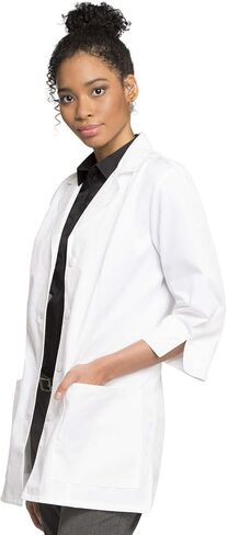 Cherokee Women's Professional Whites with Certainty and Fluid Barrier 30" 3/4 Sleeve Lab Coat in Saudi Arabia