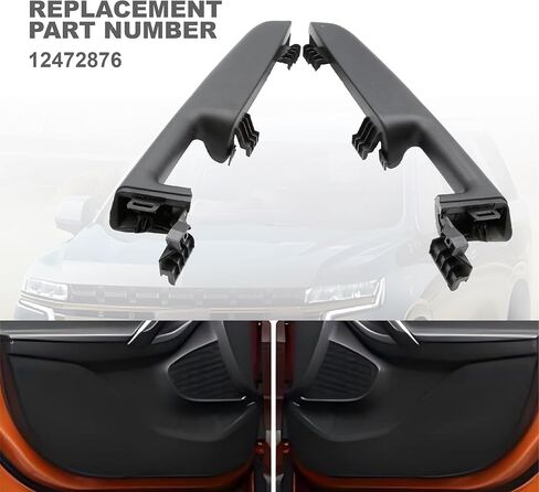 Front Door Armrest Handle Replacement Driver & Passenger Side Fit for 1999-2006 Chevy Suburban/Tahoe for GMC Yukon/Avalanche Escalade 1999-2006 Replace 88981547 12472876 in Kuwait
