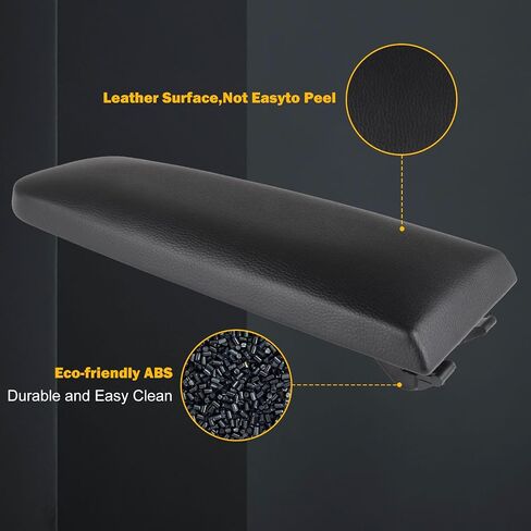 Auto Center Center Console Lid Armrest Cover Presentize Presenting for Volkswagen for 1999-2010 for Beetle ، 1999-2005 for Golf/Jetta Mk4/Passat (Black) in Saudi Arabia
