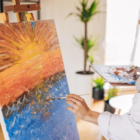 Diymood Paint by Numbers for Adults Dolphin, DIY Oil Painting Rose Acrylic Paint by Number Kits for Kids Adults Beginner for Home Wall Decor 16x20 inch in Kuwait