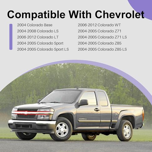 CarpartsDepot الأمامي الشبكة الشواء الداكنة الرمادية بدون بار مركزي متوافق مع 2004-2012 Chevy Colorado GM1200560 12335790 in Saudi Arabia