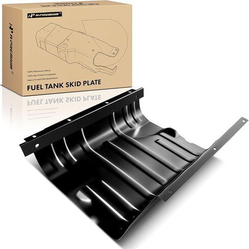 A-Premium Fuel Tank Skid Plate Guard متوافق مع Jeep YJ Series Wrangler 1987-1993 ، CJ Series CJ5 1981-1983 ، CJ7 1981-1986 ، Scrambler 1981-1986 ، استبدل# J5357023 in Saudi Arabia