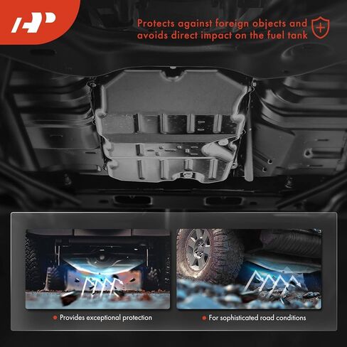 A-Premium Fuel Tank Skid Plate Guard متوافق مع Jeep YJ Series Wrangler 1987-1993 ، CJ Series CJ5 1981-1983 ، CJ7 1981-1986 ، Scrambler 1981-1986 ، استبدل# J5357023 in Saudi Arabia