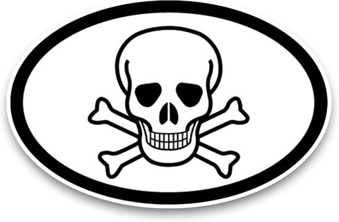 Magnet Me Up Skull و Crossbones Magnet Magnet ، 4 × 6 بوصات ، ومغناطيس للسيارات شاقًا للسيارات لشاحنة السيارات المغناطيسات المزخرفة للثلاجة ومطبخ المنزل الملحقات الخزانة البيضاء in Saudi Arabia