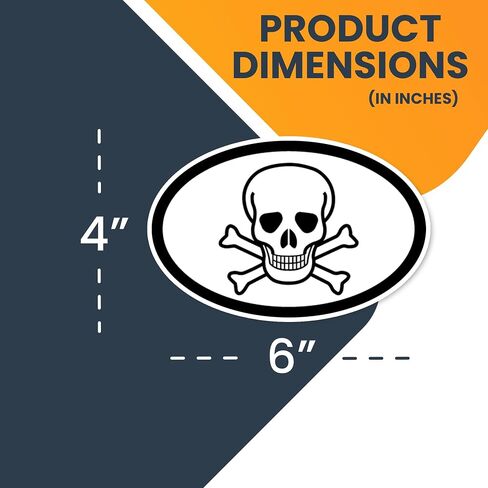 Magnet Me Up Skull و Crossbones Magnet Magnet ، 4 × 6 بوصات ، ومغناطيس للسيارات شاقًا للسيارات لشاحنة السيارات المغناطيسات المزخرفة للثلاجة ومطبخ المنزل الملحقات الخزانة البيضاء in Saudi Arabia