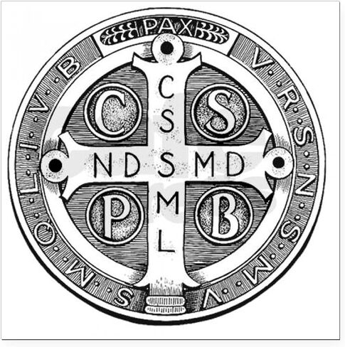 ميدالية Cafepress من Saint Benedict Square Car Magnet 3 × 3 مربع مغناطيس ، شاشة المصد المغناطيسي in Kuwait