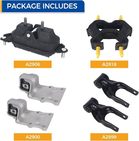 Parod 6PCS Motor Mount Kit Fit for 02-07 Buick Rendezvous ، 05-06 Terraza ، 05-09 Chevy Uplander ، 97-2005 Venture ، 97-2004 Oldsmobile Silhouette استبدال#A2818 A2899 A2899 A2900 A2900 A2900 A2906 in Saudi Arabia