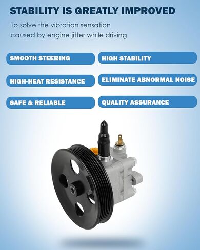 مضخة توجيه الطاقة ECCPP تناسب Mitsubishi Eclipse 2006-2012 L4 2.4L لـ Galant 2004-2012 L4 2.4L استبدال N9900660 ، MN101061 in Saudi Arabia