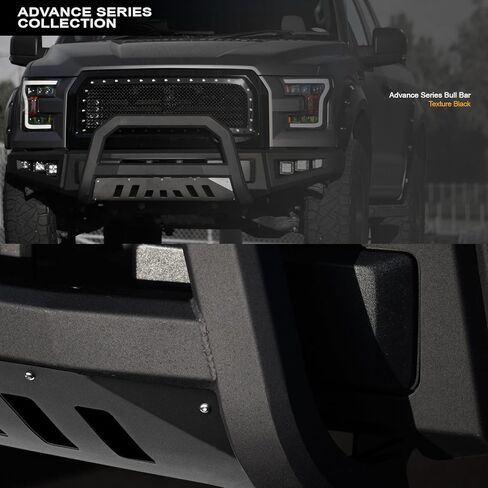 714937184053 متوافق مع 2010-2018 Jeep Wrangler JK Advance Series Bull - Matte Black in Kuwait