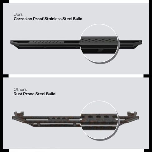 HD Ridez Pocket Drop Steps Armor متوافق مع Ford F150 2004-2014 Super Cab (Expressed Heritage Edition) (Nerf Bar Side Steps Side Bars) in Saudi Arabia
