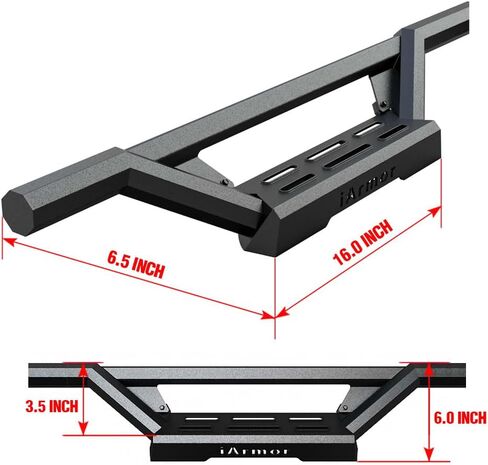 APS Drop Steps Running Boards Compatible with Chevy Colorado GMC Canyon 2015-2025 Extended Cab | 304 Stainless Steel Side Steps Nerf Bars | Anti-Slip | 500lbs Capacity | 5-Year Warranty in Saudi Arabia