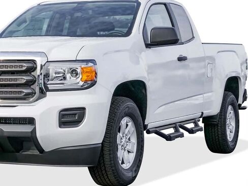 APS Drop Steps Running Boards Compatible with Chevy Colorado GMC Canyon 2015-2025 Extended Cab | 304 Stainless Steel Side Steps Nerf Bars | Anti-Slip | 500lbs Capacity | 5-Year Warranty in Saudi Arabia