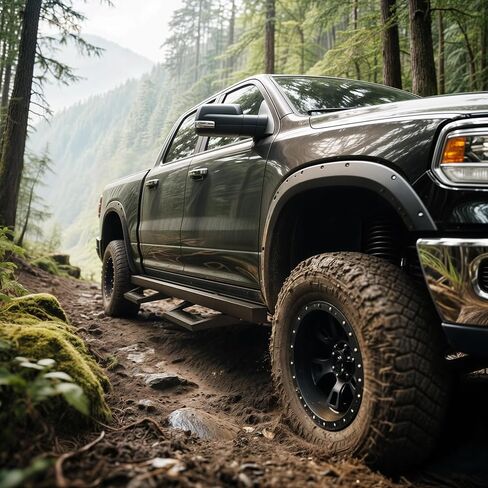 OEDRO Running Boards Compatible with 2019-2025 Chevy Silverado/GMC Sierra 1500 Crew Cab, 2020-2025 2500HD 3500HD, Drop Down Side Steps Rails, Black Steel Nerf Bars (Excl. 2019 1500 LD) in Saudi Arabia