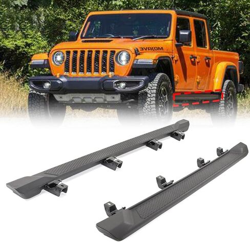 Running Boards for 2020-2025 Jeep Gladiator JT Step Nerf Bars Foot Guards Replacement Kit in Saudi Arabia
