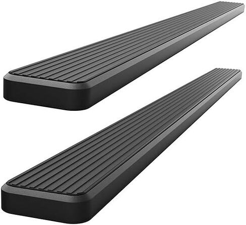 APS 6in Stainless Steel Black Running Boards Compatible with Honda Pilot 2003-2008 & Acura MDX 02-06 (Nerf Bars Side Steps) in Kuwait