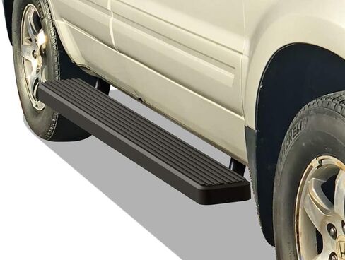 APS 6in Stainless Steel Black Running Boards Compatible with Honda Pilot 2003-2008 & Acura MDX 02-06 (Nerf Bars Side Steps) in Kuwait