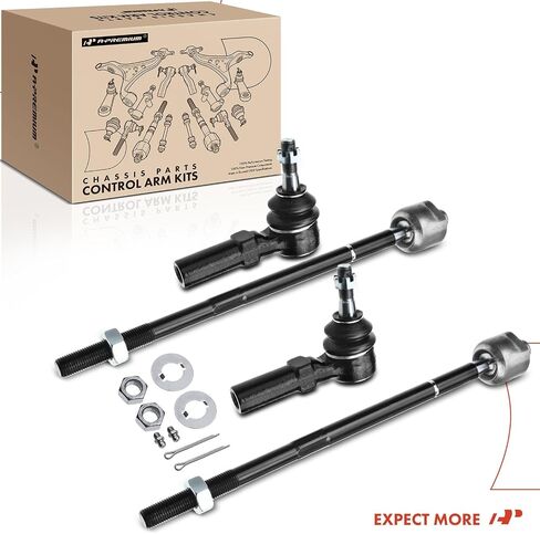 A-Premium Set of 4, Front Inner & Outer Tie Rod End Kit, Compatible with Buick LeSabre, Lucerne, Park Avenue, Riviera, Cadillac DTS, DeVille, Seville, Oldsmobile Aurora, Pontiac Bonneville in Saudi Arabia