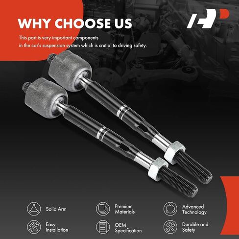 A-Premium 2 x Front Inner Tie Rod Ends, Compatible with Mercedes-Benz CLA250 2014-2019, CLA45 AMG 2014-2019, GLA250 2015-2019, GLA45 AMG 2015-2019, B250 2013-2019, B250e 2016-2017, B Electric Drive in Saudi Arabia