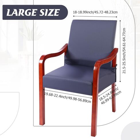 Moukeren Chair Covers with Arms Dining Chair Slipcovers with Arms Armchair Cover Stretch Dining Armchair Seat Covers Armrest Cushion Protectors Mid Century Accent Silk Washable for Living Kitchen in Saudi Arabia