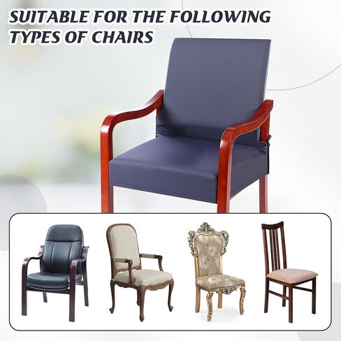Moukeren Chair Covers with Arms Dining Chair Slipcovers with Arms Armchair Cover Stretch Dining Armchair Seat Covers Armrest Cushion Protectors Mid Century Accent Silk Washable for Living Kitchen in Saudi Arabia