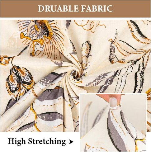 FUANGUI Armless Accent Chair Cover Slipcover, Stretch Spandex Chair Covers for Living Room Removable Washable for Armless Chair Furniture Protector in Kuwait