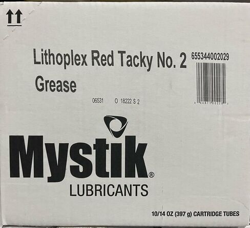 Mystik Lithoplex Red and Tacky #2 Grease; NLGI GC-LB (10) 14oz Tubes in Saudi Arabia