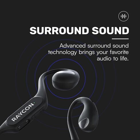 Raycon Open Headphones – Lightweight Wireless Over-Ear Design with Immersive Sound Quality, Long Battery Life, and Comfortable Fit for All-Day Wear – Stylish, Durable, and Noise-Isolating Technology in Kuwait