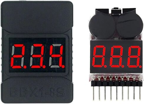 1-8S BBX1-8S 2in1 اختبار الجهد البطارية/إنذار جهد الجهد المنخفض/مكبرات الصوت المزدوجة (1-8S) in Saudi Arabia