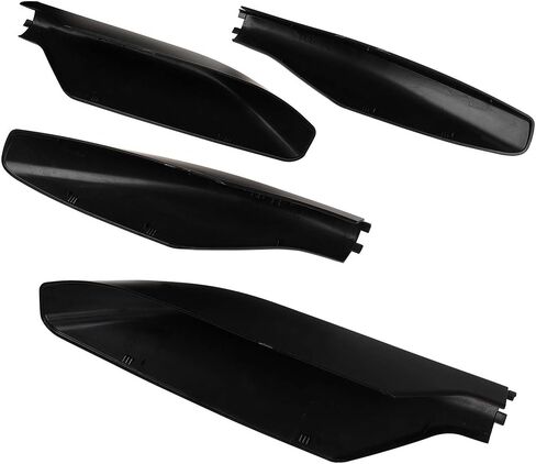 ECCPP Car Accessories for LAND CRUISER 2003-2009 Glossy Roof Rack Rails End Cap Protection Cover Shell Replacement -4PCS Black in Saudi Arabia