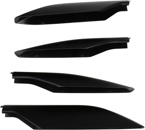 ECCPP Car Accessories for LAND CRUISER 2003-2009 Glossy Roof Rack Rails End Cap Protection Cover Shell Replacement -4PCS Black in Saudi Arabia